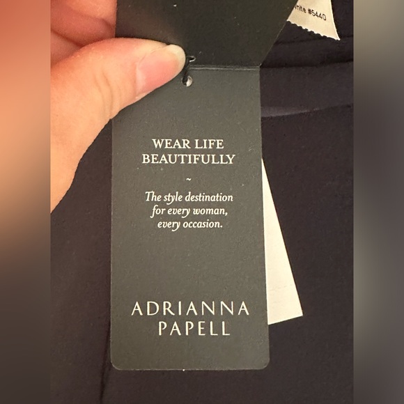 Adrianna Papell  Blue NWT Sleeveless Collard V Neck Fit & Flare Dress Sz 2. - Picture 10 of 16